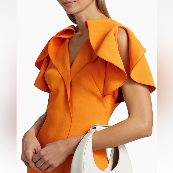 NWT Acler Vibrant Orange Mini Dress - Picture 5 of 8